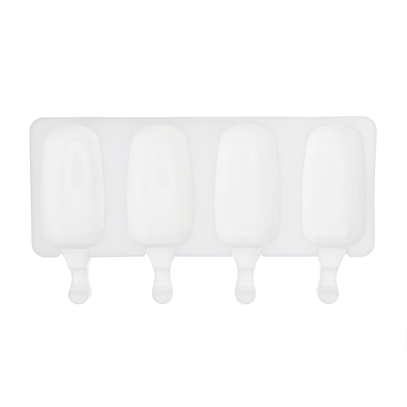 4 Cell Silicone Frozen Ice Cream Mold Juice Popsicle Maker Ice Lolly Pop Mould