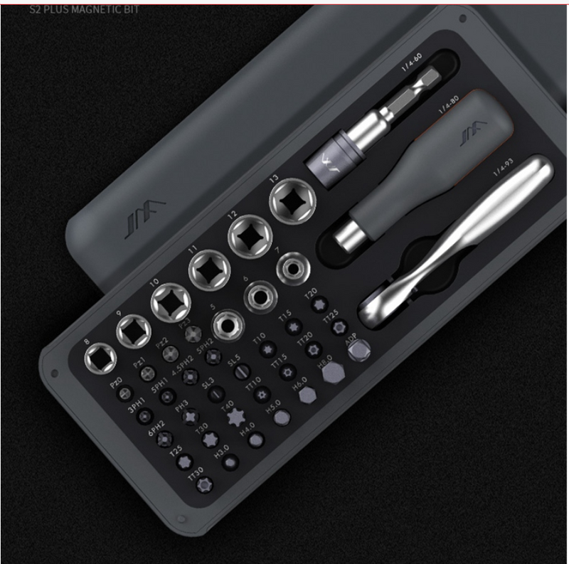 JIMI 41 IN 1 Screwdriver S2 Magnetic Bits Ratchet Wrench Screwdrivers Kit DIY Household Repair Tool