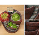 Hanging Garden Potted Micro Landscape Meat Plant Pots Small House Resin Decoration
