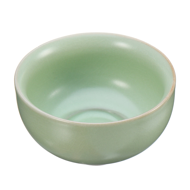 Handmade Chinese Travel Tea Pot Ru Kiln Kung Fu Tea Set Ceramic Teacup Carry Bag