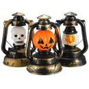 Halloween Pumpkin Skull Witch Lantern Lamp With Light Laughter