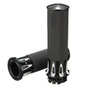 Pair 1inch 25mm Motorcycle Handlebar Hand Grip For Harley Touring FLHT FLHR Black