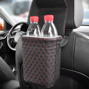 PU Leather Car Bin Trash Garbage Can Storage Box Container Organizer Multi-function Bucket