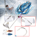 ZANLURE Metal 11cm 50g Buzz Fishing Lure Spinner Baits With Lead Head Crank Hook