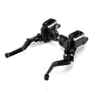 7/8" Motorcycle Master Cylinder Hydraulic Brake Pump Clutch Handlebar Lever Reservoir Set