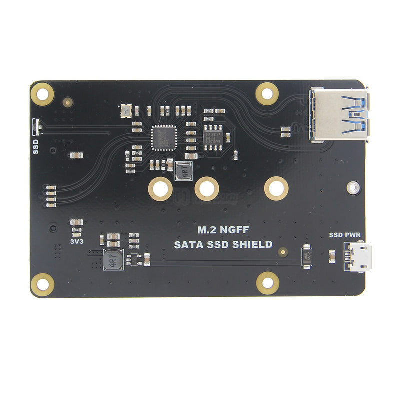 X860 M.2 NGFF 2280/2260/2242/2230 SATA SSD NAS Storage Expansion Board with USB 3.0 Jumper for Raspberry Pi