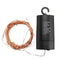 Battery Powered 10M Waterproof Copper Wire Black Shell Fairy String Light For Christmas Wedding