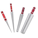 Drillpro 1-45mm Cone Feeler Taper Aperture Gauge Steel Round Hole Tapered Ruler