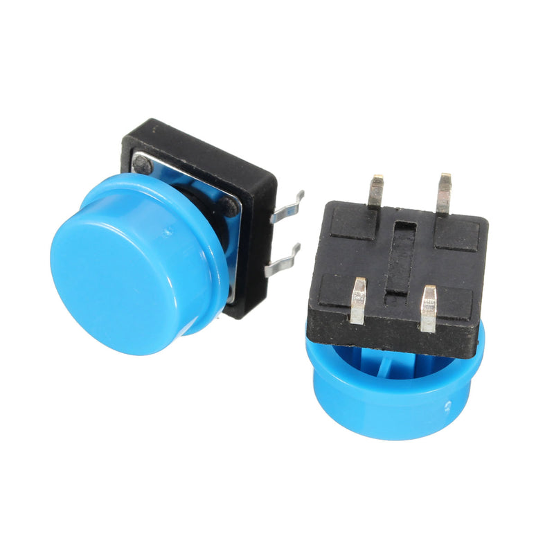 200Pcs Tactile Push Button Switch Momentary Tact Caps