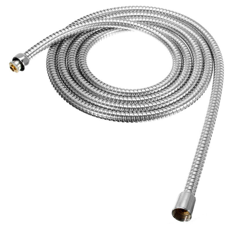 3M Stainless Steel Shower Hose Soft Shower Water Pipe Flexible Bathroom Water Pipe Silver Plumbing Hoses