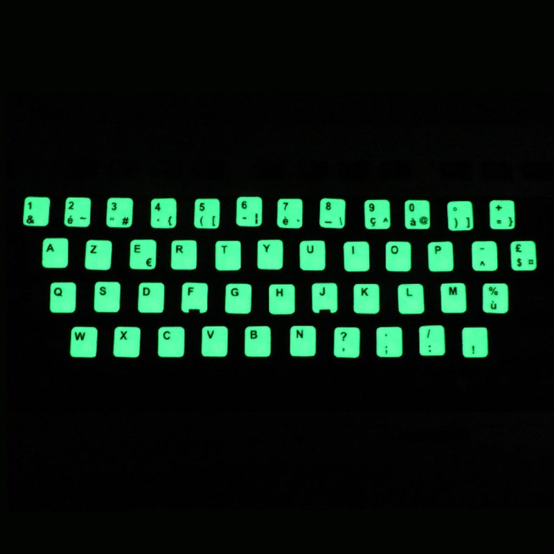 Fluorescent Keyboard Cover Stickers Luminous Waterproof Keyboard Protective Film