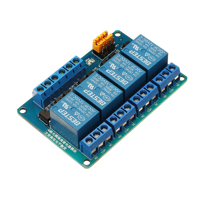 BESTEP 4 Channel 12V Relay Module High And Low Level Trigger For