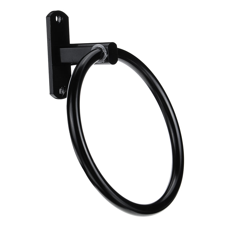 Towel Ring Rack Holder Wall Mounted Bathroom Toilet Hand Round Space Aluminium