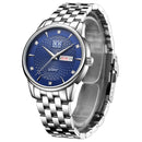 ANGELA BOS 8011 Business Style Men Watch Calendar Rhinestones Quartz Wrist Watch