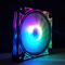 Coolmoon BILLOW 4PCS 120mm Multilayer Backlit RGB Cooling PC Fans Mute Computer PC Case Cooling Fan with the Remote Control