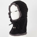 Unisex Windproof Knitted Hat Beanies Scarf Winter Warm Outdoor Camping Cycling Head Scarves