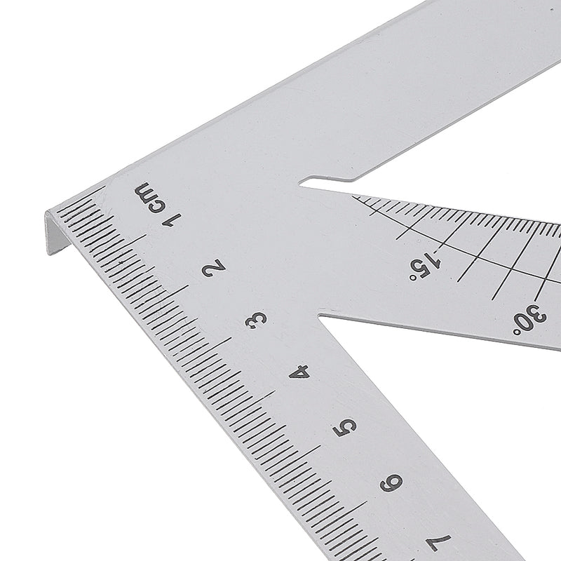 Woodworking 45/90 Degree Triangle Ruler Carpenter L Square Marking Ruler Angle Ruler