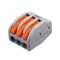 Excellway 30Pcs 2/3/5 Holes Spring Conductor Terminal Block Electric Cable Wire Connector