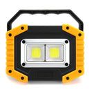 XANES 30W 1000LM 2 COB Work Light USB Rechargeable Waterproof LED Floodlight Emergency Hunting Fishing Lamp Night Light