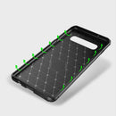 Bakeey Protective Case For Samsung Galaxy S10 Plus 6.4 Inch Slim Carbon Fiber Fingerprint Resistant Soft TPU Back Cover