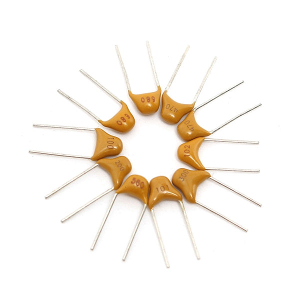 Geekcreit 300pcs 10 Values 50V 10pF To 100nF Multilayer Ceramic Capacitor Assortment Kit 30pcs Each Value