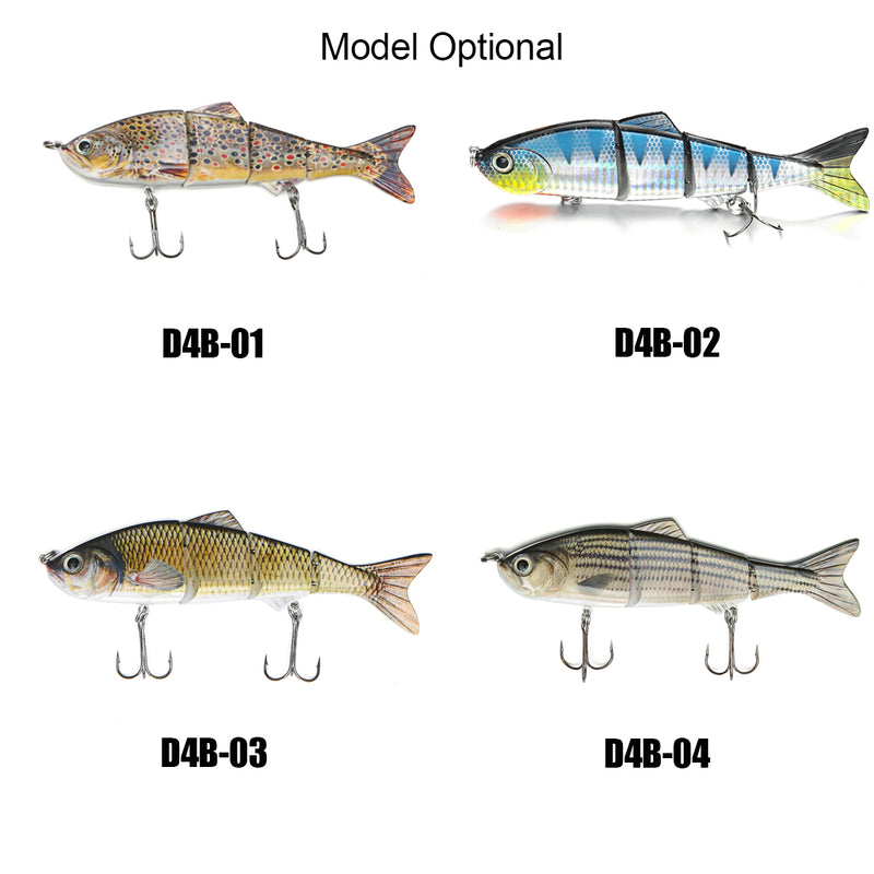 ZANLURE 15CM fish lures 4D Rattle Trout Shad Lures - Pike Zander Salmon Predator Fishing