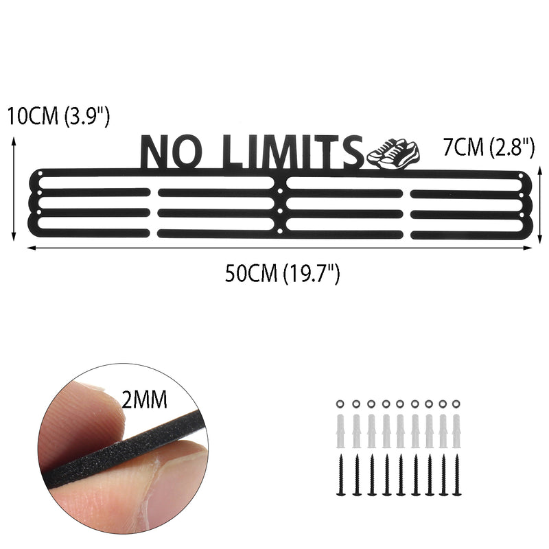 Urban Active Sports Medal Holder No Limits Medal Display for 60 Medals Display Box