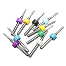 Drillpro DB-P4 10pcs 1.5-2.4mm Carbide End Mill Engraving Bits for CNC PCB Rotary Burrs