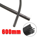 Universal 24inch 6mm Black Silicone Wiper Blade Frameless for Car Bus Wind Shield