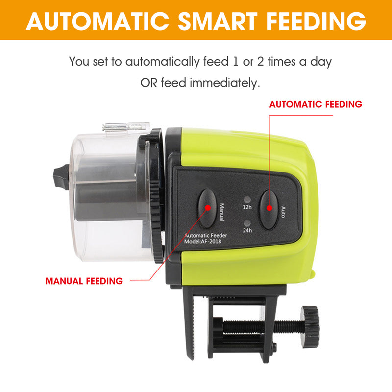 Automatic Fish Food Feeder Dispenser Adjustable Aquarium Tank Timer Auto Feeding