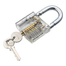 Transparent Cutaway Inside View Of Practice Padlock Lock Locksmith Trainer Skill Pick with Two Keys
