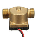 G1/2 Inch Copper Water Flow Sensor Liquid Temperature Controlled Switch Flowmeter