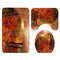 1.8M Maple Prints Bath Shower Curtain Fabric Bathroom Decor Set with 12 Hooks