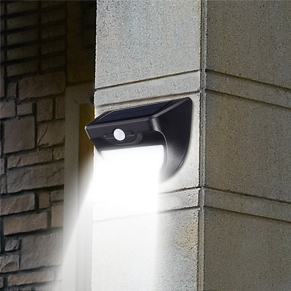 Solar Powered 37 LED Radar Sensor Wall Light Waterproof Outdoor Garden Security Lamp