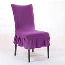 Honana Elegant Pure Color Elastic Stretch Chair Seat Cover Dining Room Home Wedding Deco