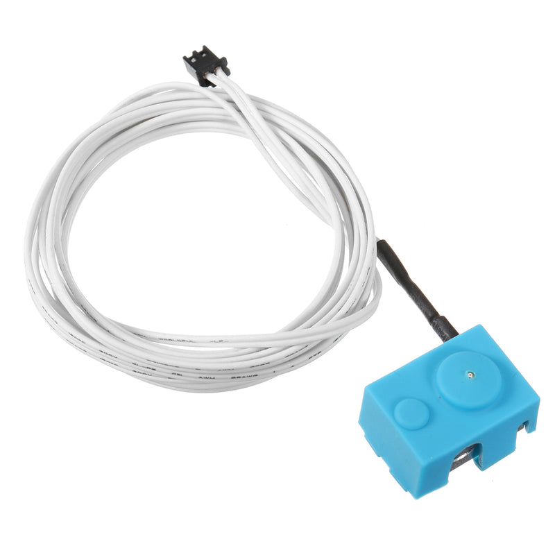 V6 PT100 Aluminum Block Silicone Case Kit with 2m Thermistor Wire for 3D Printer