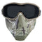 Wosport Tactical Glasses+Half Face Mask Removable Outdoor CS Military Protective Mask