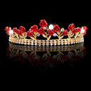 Rose Crystal Rhinestone Bridal Tiara Wedding Jewelry Princess Crown Prom Hair Tiara