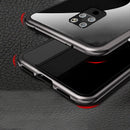 Bakeey 360 Magnetic Adsorption Flip Metal Tempered Glass Protective Case for Huawei Mate 20