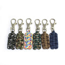 IPRee Outdoor EDC Mini Key Chain Key Ring Camping Emergency Survival Paracord Bracelet Tools Kit