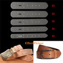 5pc Leather Craft Acrylic Belt Billet Buckle Head End Templates Tool Set