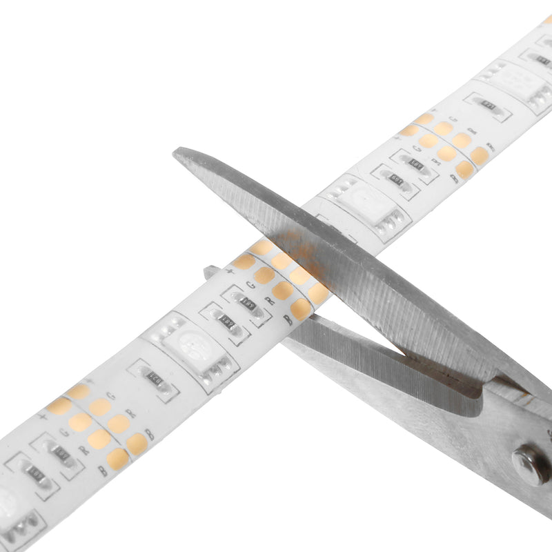 SOLMORE 2PCS Battery Supply 2M SMD5050 RGB Waterproof LED Strip Light with 3 Key Remote Controller