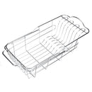 Stainless Steel Dish Drainer Drying Rack Holder Bowl Storage Basket Kitchen Sink Drain Shelf