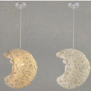 Modern Moon Rattan Light  Pendant Lamp Ceiling Light Romantic Home Decoration