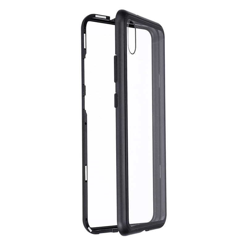 Bakeey 360 Magnetic Adsorption Metal Tempered Glass Flip Protective Case for Xiaomi Redmi 7A 5.45 inch