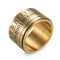 Unisex Time Loop Titanium Steel 316L Stainless Steel Simple Numeral Finger Ring Jewelry