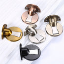 Heavy Duty Zinc Alloy Magnetic Door Stopper Hidden Floor Mount Door Catch Free Punching Door Holder w/ 3M Sticker