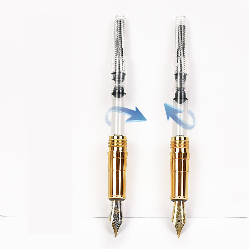 HERO 7006 Fountain Pen Metal Gift Box Set With A Etra Pen and Ink For Business Office School Students Supplies