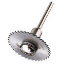 Drillpro 6pcs HSS Circular Saw Blade Set with 3.2mm 6mm  Extension Rod Shank for Rotary Tools