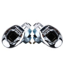Pair 12V 110dB Chrome Dual Tone Air Snail Horn For Car Van Motorcycle Universal